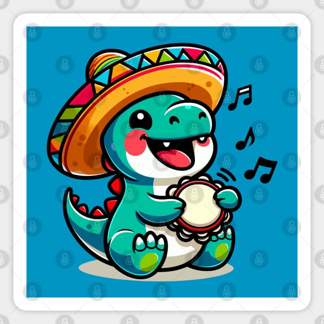 Cute Dino Singing Magnet by NayaRara